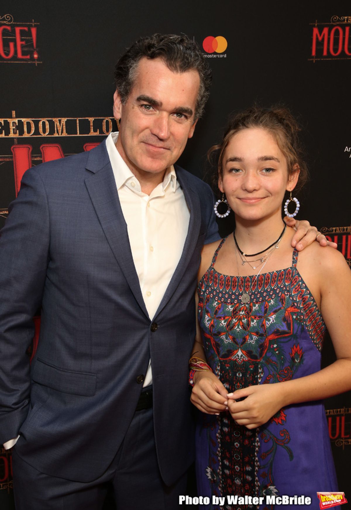 Brian d'Arcy James and daughter at 