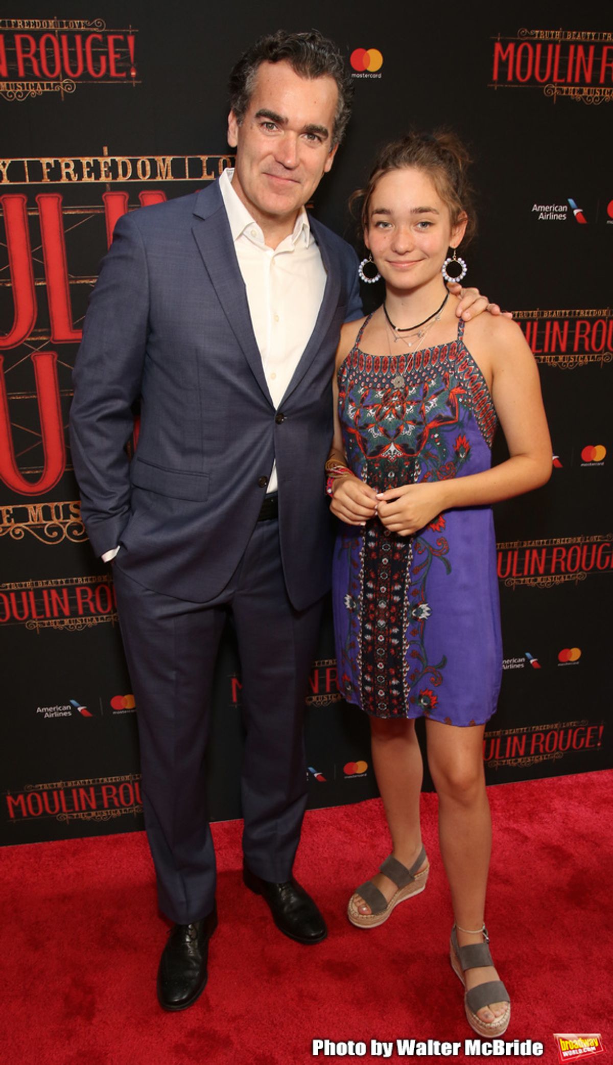 Brian d'Arcy James and daughter at 