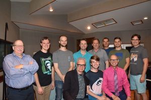 Ken Bloom, Mat Zwyer, Josiah Lamb, Clint Edwards, Lou Holtzman (East Sode Sound), Sam Zerna, Jernej Bervar, Jonathan Ward, Preston Ridge, Mark William and Richie Ridge @ BroadwayWorld Ken Bloom, Mat Zwyer, Josiah Lamb, Clint Edwards, Lou Holtzman (East Sode Sound), Sam Photo