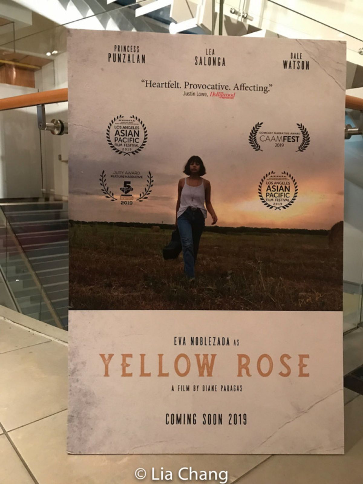 The poster for Diane Paragas'' YELLOW ROSE starring Eva Noblezada, Lea Salonga, Princess Punzalan and Dale Watson. at 