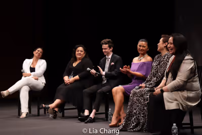 Diane Paragas, Cecilia R. Mejia, Liam Booth, Princess Punzalan, Lea Salonga, Christin Photo