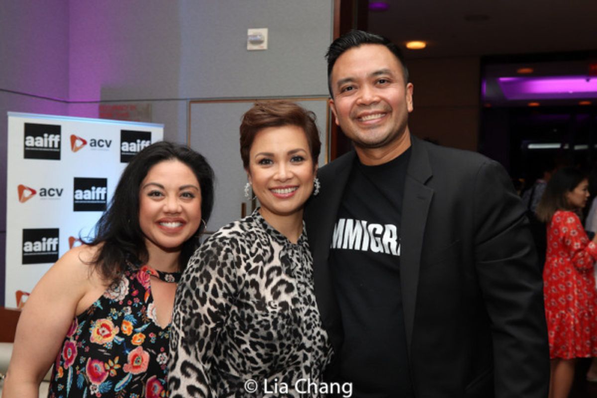 Maria-Christina Oliveras, Lea Salonga and Jose Llana at 