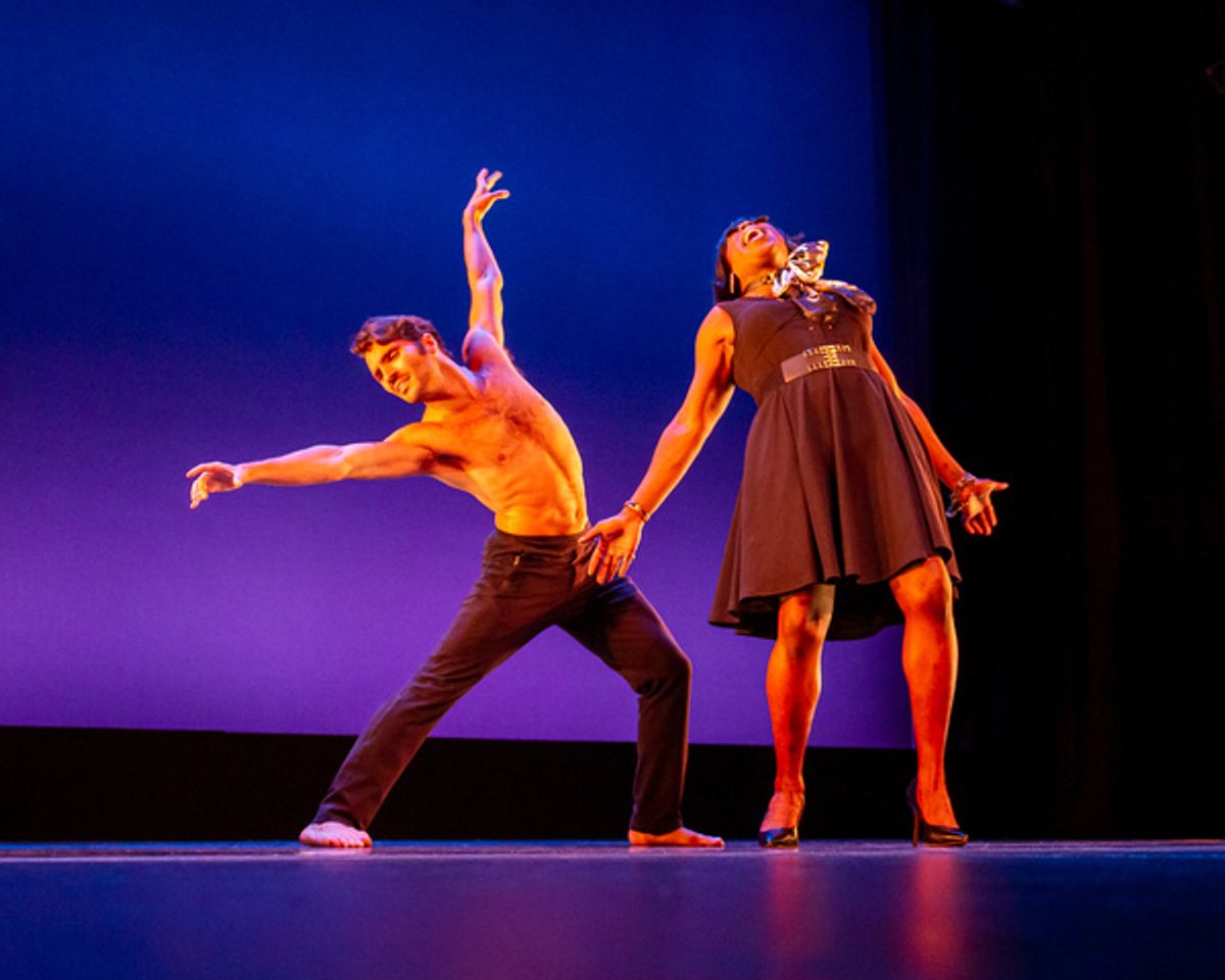 Sean Rozanski and Nedra Belle perform 'And I'm Telling You I'm Not Going' (from Dreamgirls) at the Dancers For Good Benefit 2019. Photo by Shin Kurokawa.  at 