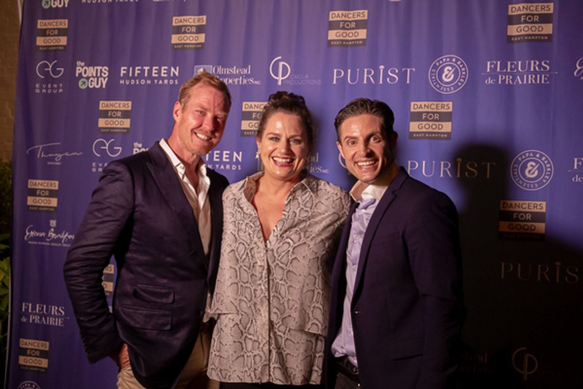 Co-founders Eric Gunhus and Michael Apuzzo with Host Cady Huffman (center). Photo by Shin Kurokawa.  at 