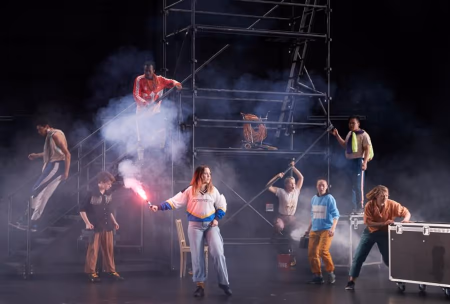 Review: The Nature Of Powerful Masculinity In LORD OF THE FLIES Is Considered With An Ensemble That Does Not Conform To Traditional Casting Expectations. Image