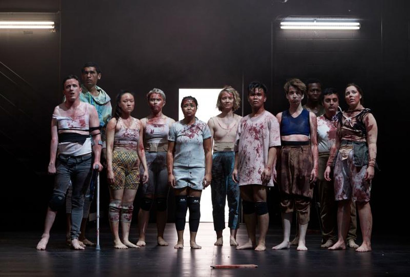 Review: The Nature Of Powerful Masculinity In LORD OF THE FLIES Is Considered With An Ensemble That Does Not Conform To Traditional Casting Expectations.  Image