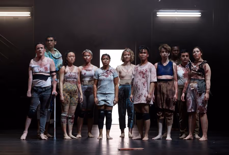 Review: The Nature Of Powerful Masculinity In LORD OF THE FLIES Is Considered With An Ensemble That Does Not Conform To Traditional Casting Expectations. Image