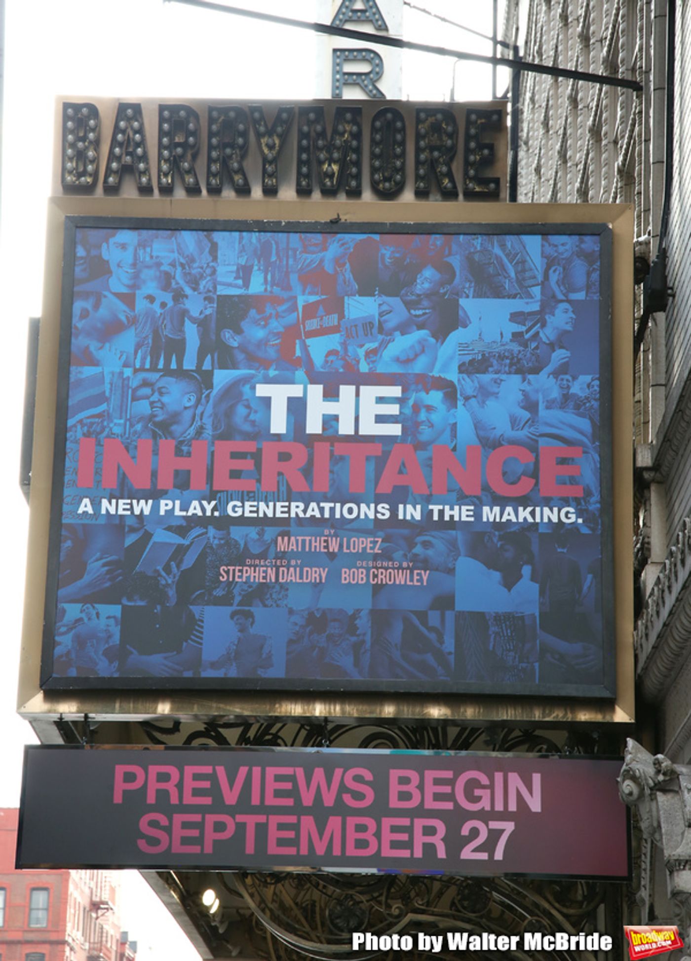 UP on the Marquee: THE INHERITANCE  Image