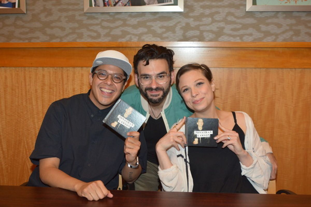 George Salazar, Joe Iconis and Lauren Marcus at 
