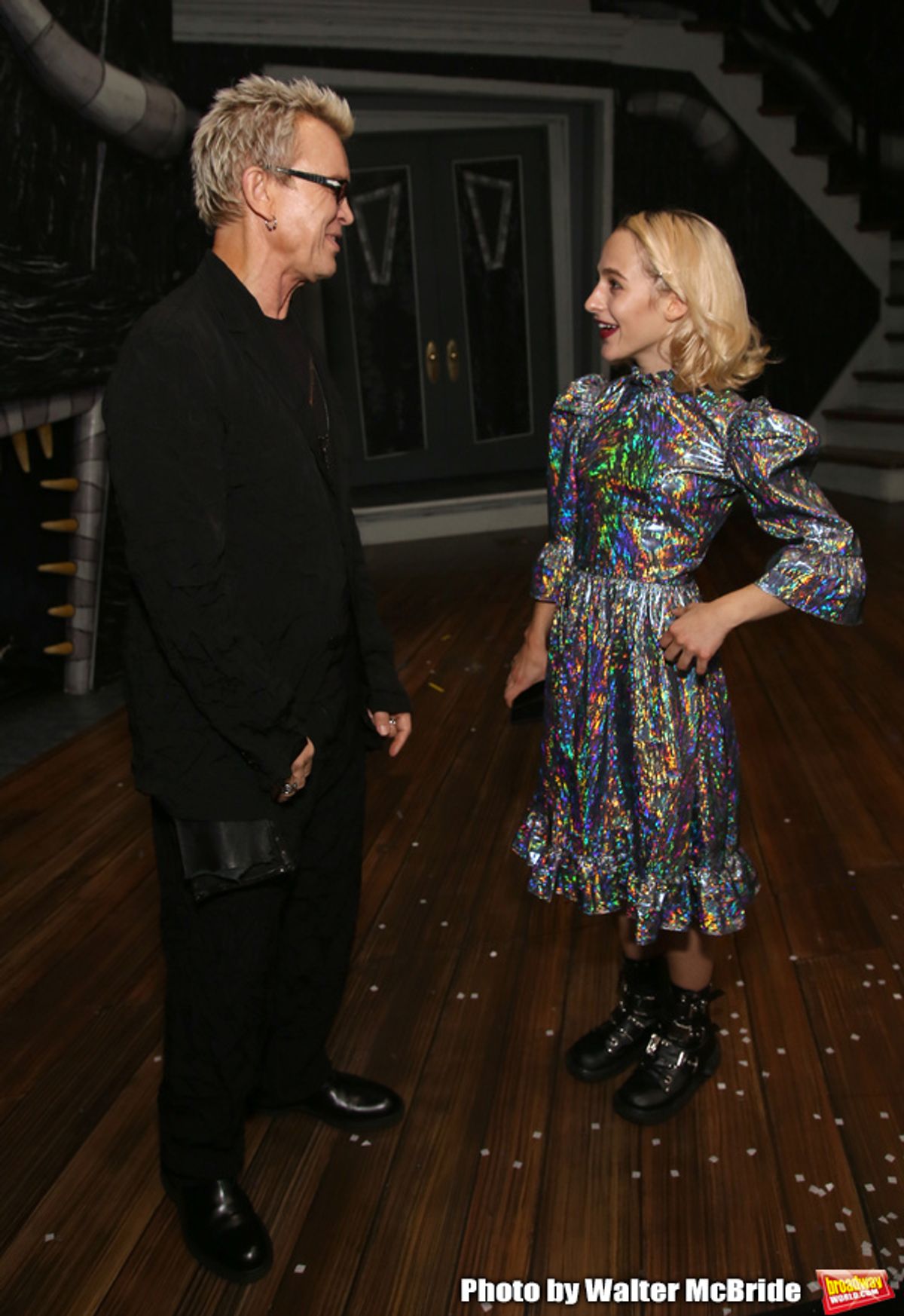 Billy Idol and Sophia Anne Caruso at Exclusive Billy Idol Visits BEETLEJUICE