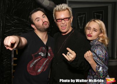 Alex Brightman, Billy Idol and Sophia Anne Caruso Photo