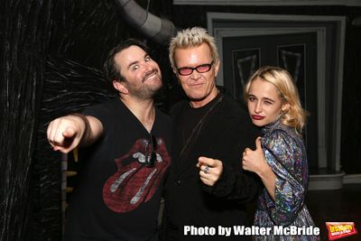 Alex Brightman, Billy Idol and Sophia Anne Caruso Photo