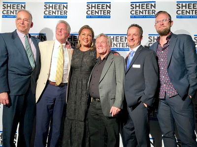 Andrew Levine, William Spencer Reilly, Vanessa Williams, Ken Jennings, and David Di C Photo