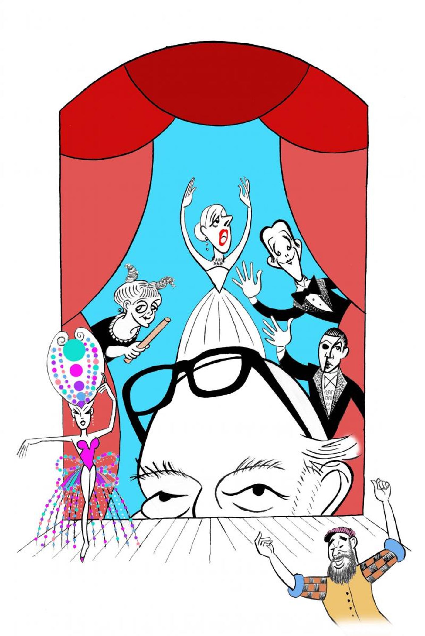 BWW Exclusive: Ken Fallin Draws the Stage - Remembering Hal Prince  Image