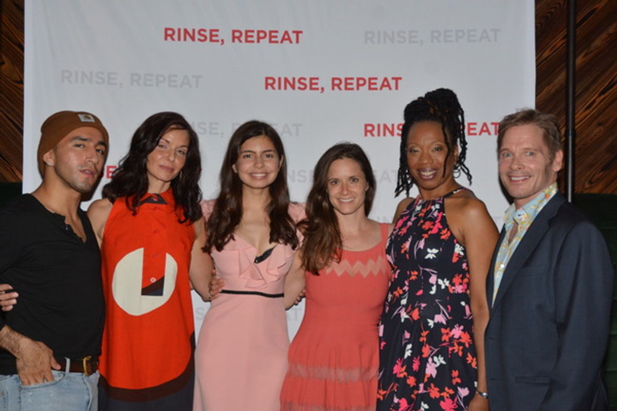 Jake Ryan Lozano, Domenica Feraud, Florencia Lozano, Kate Hopkins, Portia and Michael Hayden at 