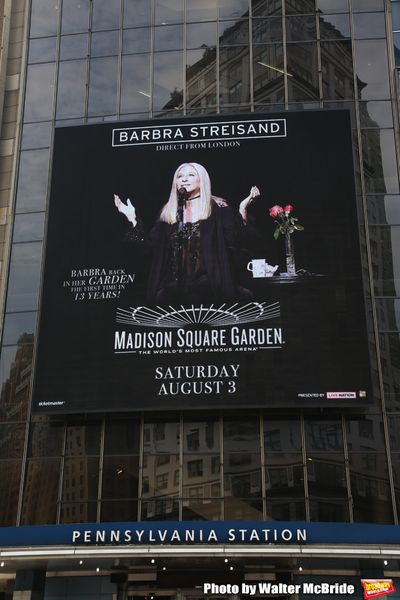 Barbra Streisand Theatre Marquee for her August 3, 2019 Concert at Madison Square Gar Photo