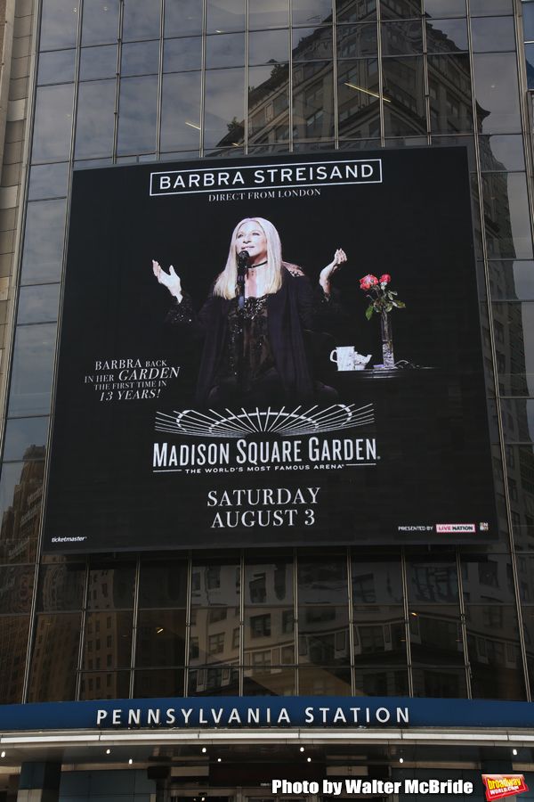 Barbra Streisand Theatre Marquee for her August 3, 2019 Concert at Madison Square Gar Photo