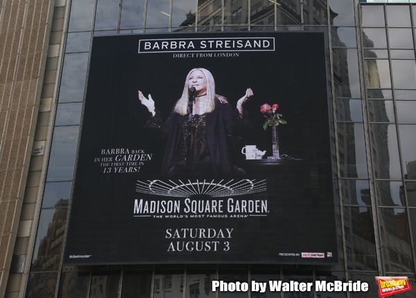Barbra Streisand Theatre Marquee for her August 3, 2019 Concert at Madison Square Gar Photo
