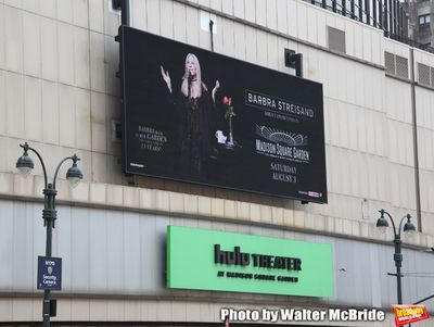 Barbra Streisand Theatre Marquee for her August 3, 2019 Concert at Madison Square Gar Photo