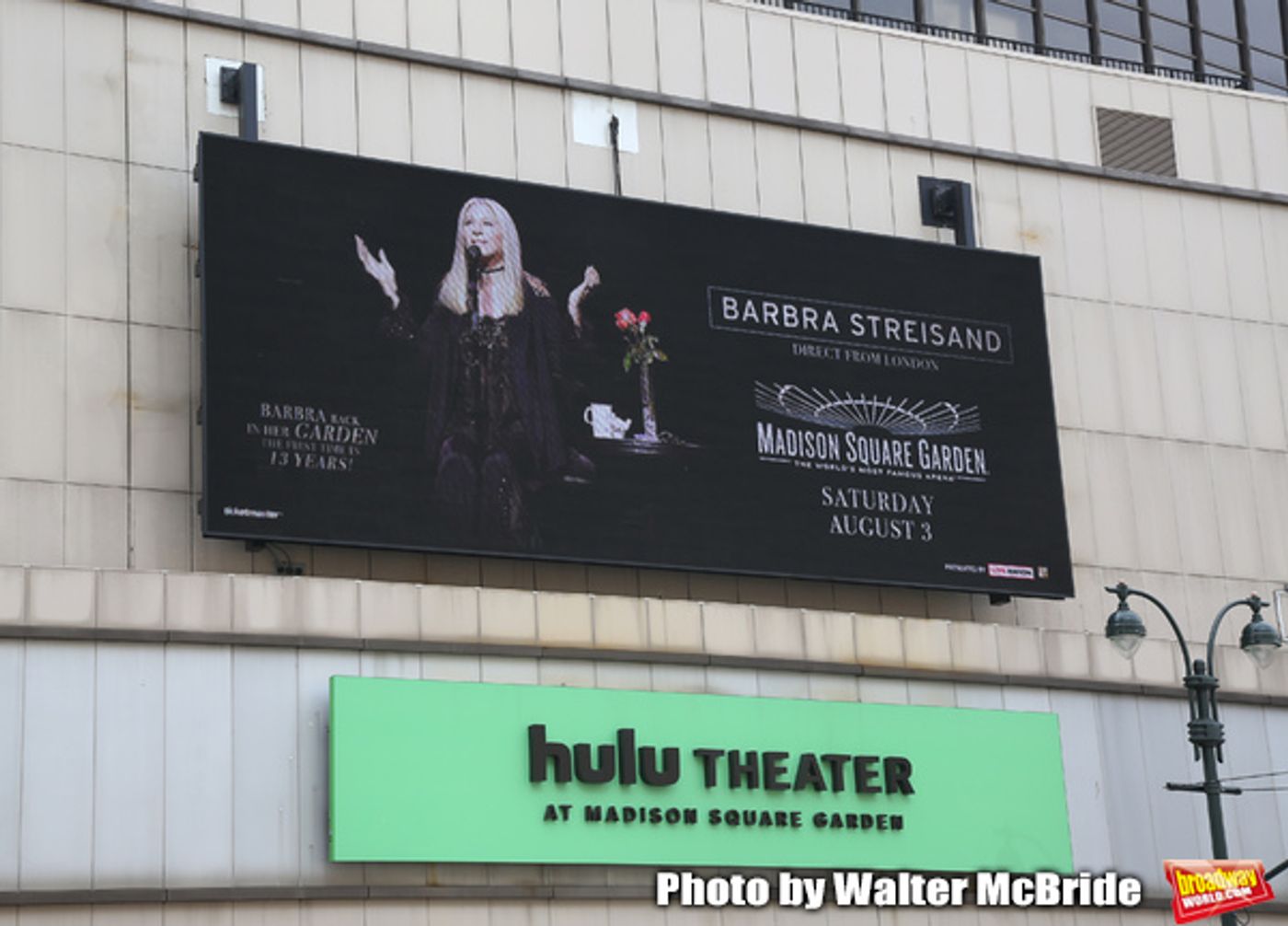 Up on the Marquee: Barbra Streisand Returns to Madison Square Garden  Image