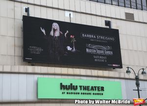 Barbra Streisand Theatre Marquee for her August 3, 2019 Concert at Madison Square Garden, Barbra back in her Garden the first time in 13 years! @ BroadwayWorld Barbra Streisand Theatre Marquee for her August 3, 2019 Concert at Madison Square Gar Photo