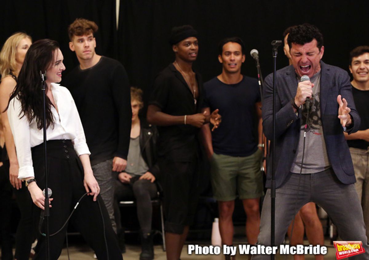 Lena Hall and Bradley Dean with cast  at 