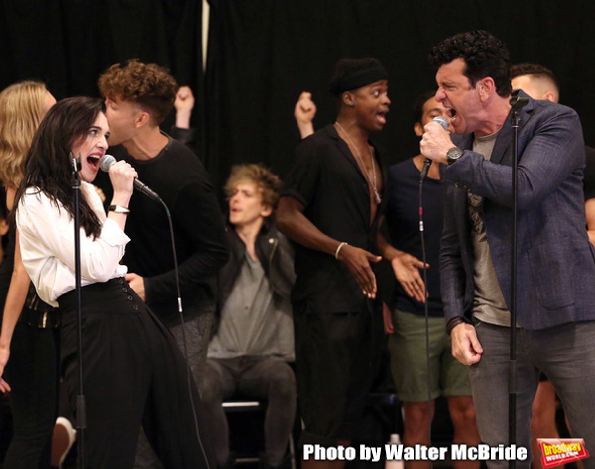 Lena Hall and Bradley Dean with cast  at 