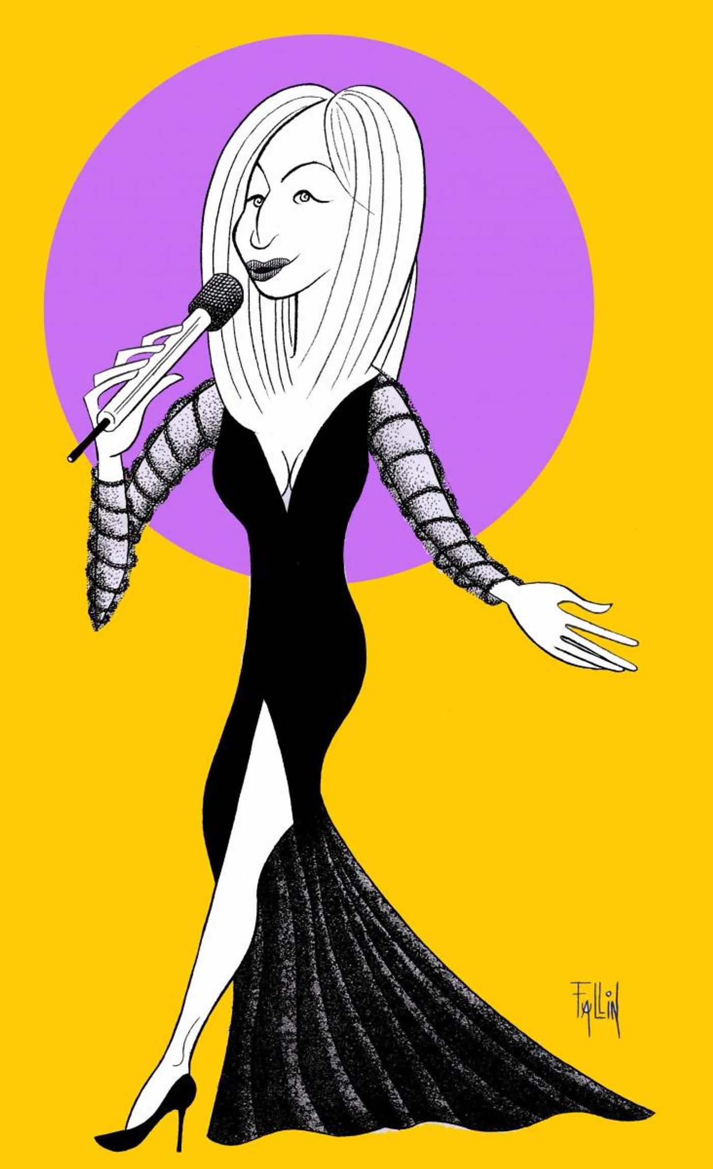 BWW Exclusive: Ken Fallin Draws the Stage - Barbra Streisand  Image