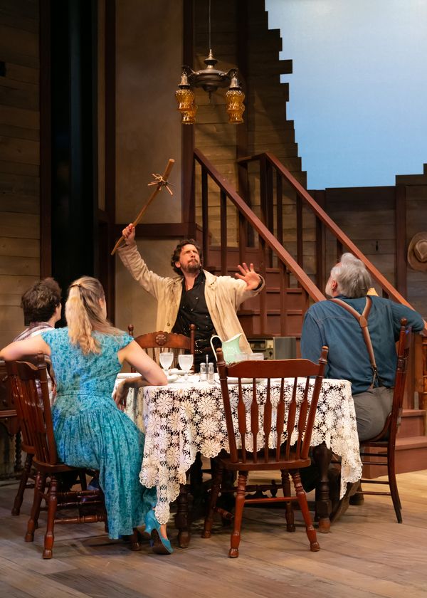 : Isaac Hickox-Young as Jimmy Curry, Monette Magrath as Lizzie Curry, Anthony Marble  Photo