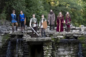 Ian Lawson (Sir Lancelot), Corbin Ross (Young Lancelot), Dylan Weand (King Arthur), C Photo