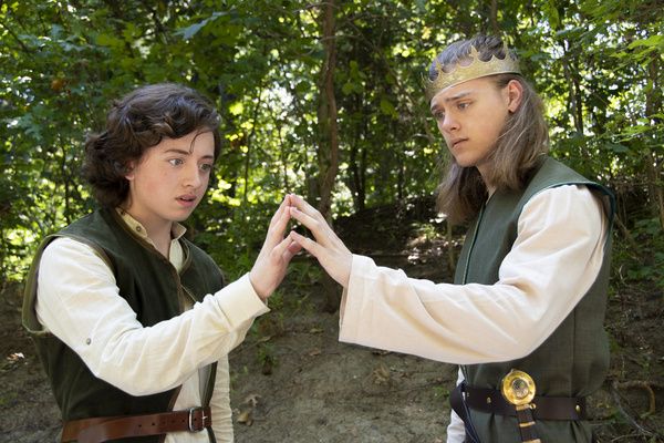 Brayden Lawrence and Logan Beutel as Young Arthur and King Arthur    photo by Jason J Photo