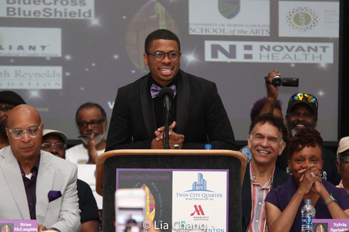 Chester Gregory, celebrity co-chair of the 2019 National Black Theatre Festival at 