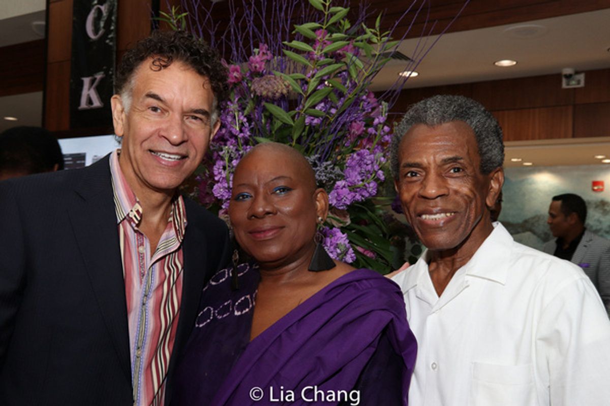 Brian Stokes Mitchell, Nana Malaya Rucker-Oparabea and Andre De Shields at 