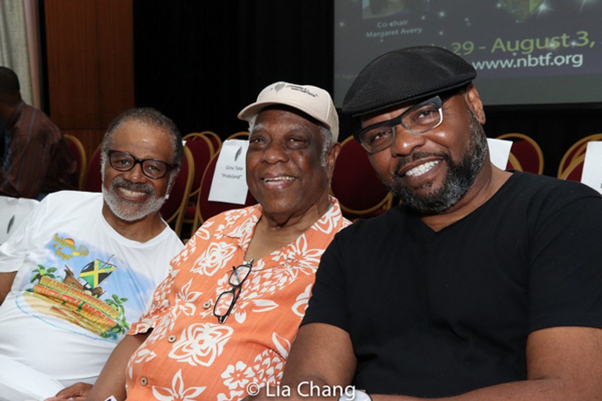 Ted Lange, Woodie King, Jr. and Petri Byrd at 