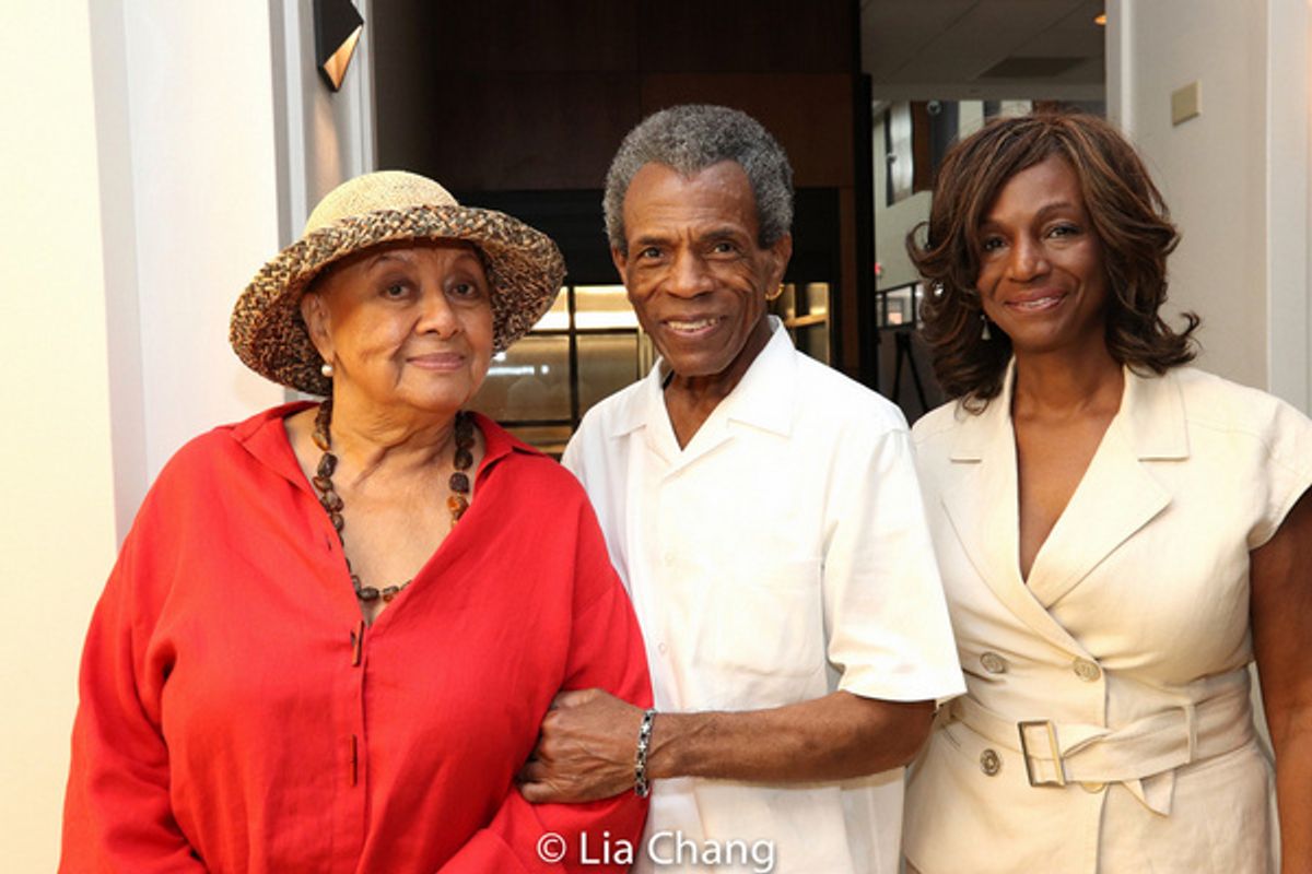 Barbara Montgomery, Andre De Shields and a guest at 