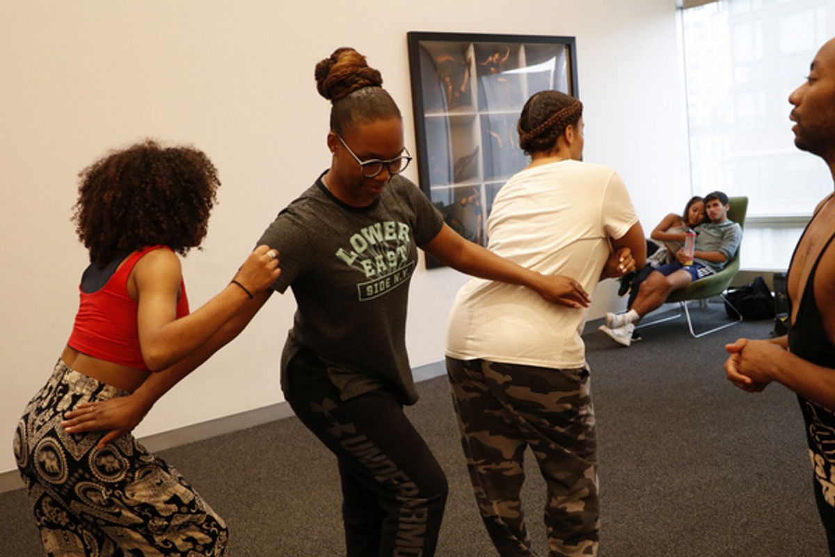 Actors Maya Thomas, LaTrisa Harper, Alexis Sims, and Roderick George at 