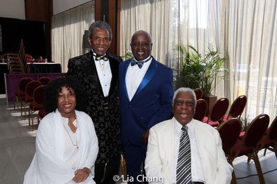Elizabeth Van Dyke, Andre De Shields, Art Evans and Woodie King, Jr. Photo