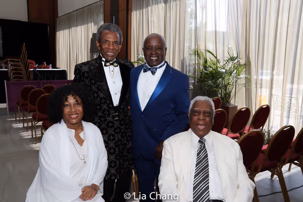 Elizabeth Van Dyke, Andre De Shields, Art Evans and Woodie King, Jr. Photo