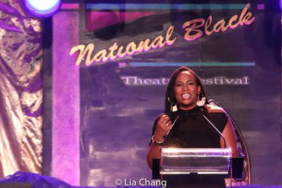 Kamilah Forbes, Recipient of the 2019 NBTF Larry Leon Hamlin Producer Award Photo