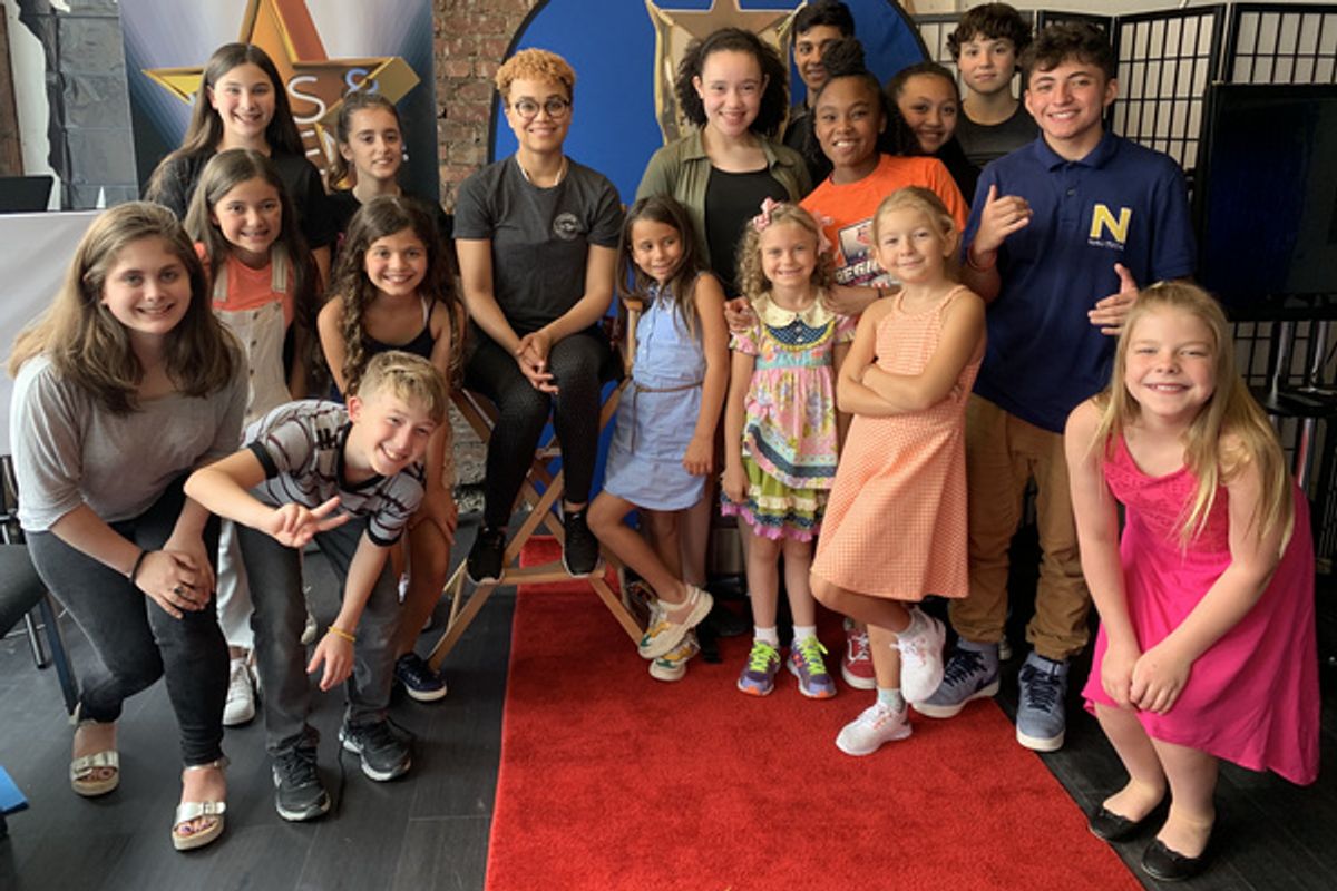 Kids & Teens are all smiles with special guest, Broadway Star Kim Exum at Actors Connection Performing Arts Camp. at 