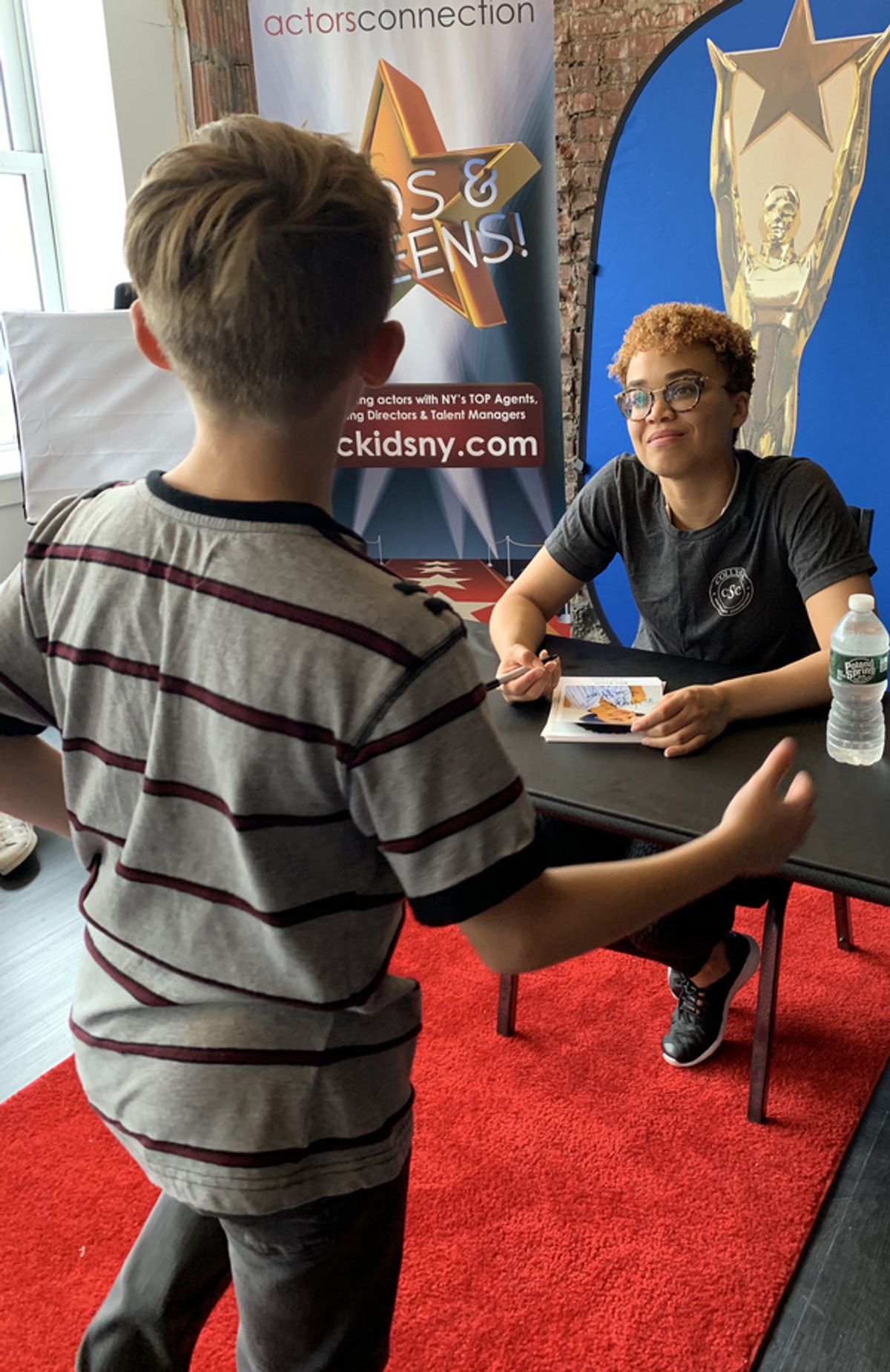 Broadway Star Kim Exum signs autographs for Kids & Teens at Actors Connection Performing Arts Camp. at 