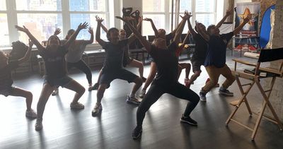 Broadway Star Kim Exum (BOOK OF MORMON) teaches Kids & Teens a dance combination at A Photo