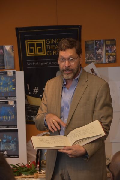 David Staller with Notes on Ceasar and Cleopatra written by George Bernard Shaw Photo