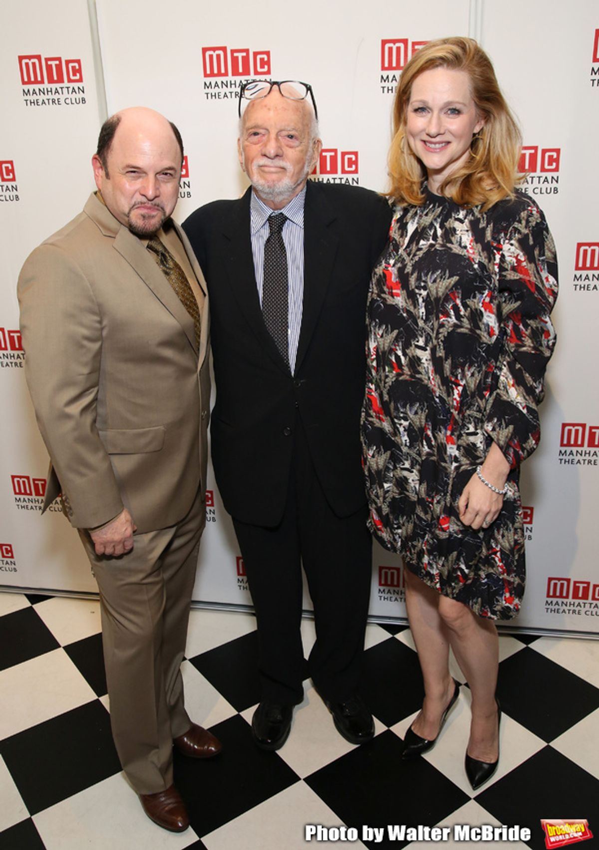 Jason Alexander, Hal Prince and Laura Linney attends the 2017 Manhattan Theatre Club Fall Benefit honoring Hal Prince on October 23, 2017 at 583 Park Avenue in New York City. at 