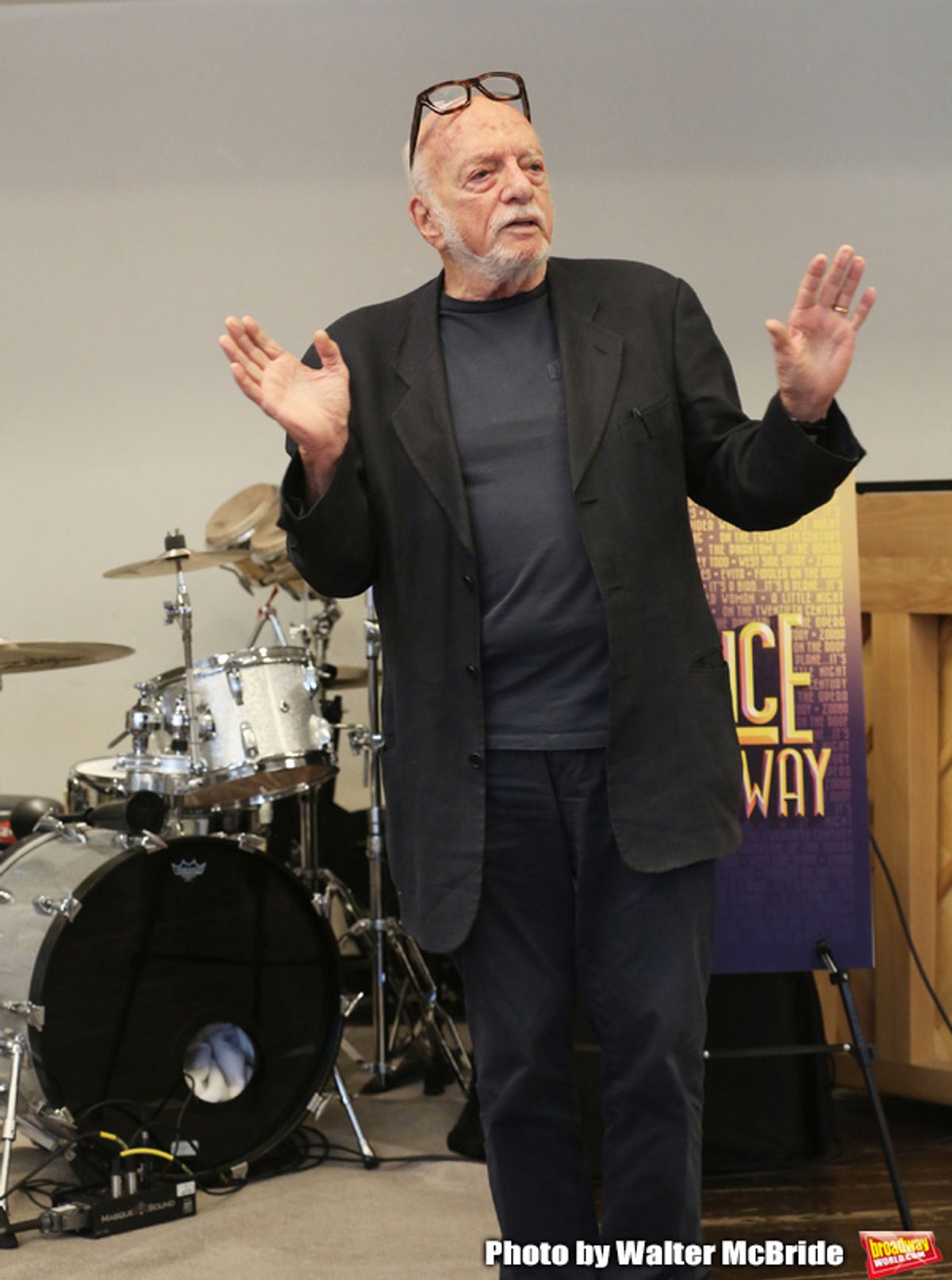 Hal Prince attends the Meet & Greet for the Manhattan Theatre Club's Broadway Premiere of 'Prince of Broadway' at the MTC Studios on July 20, 2017 in New York City. at 