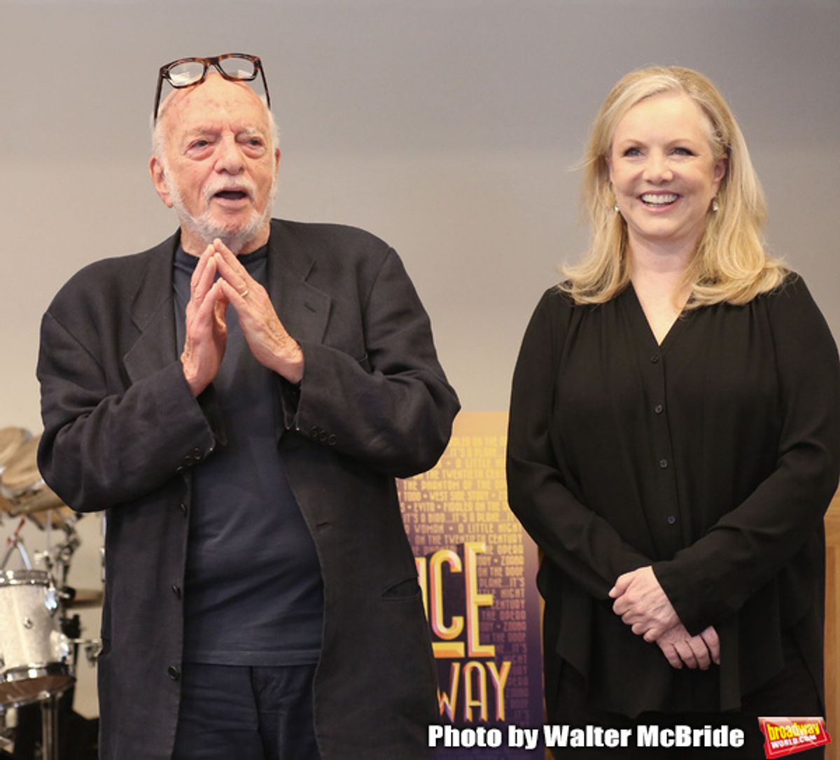 Hal Prince and Susan Stroman attends the Meet & Greet for the Manhattan Theatre Club's Broadway Premiere of 'Prince of Broadway' at the MTC Studios on July 20, 2017 in New York City. at 