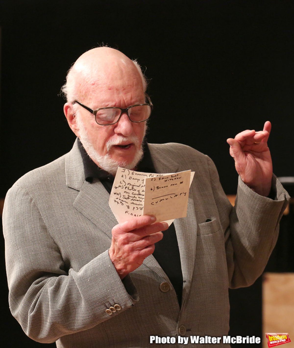 Hal Prince during the press day preview of 'Prince of Broadway' at SIR Studio on October 5, 2015 in New York City. at 