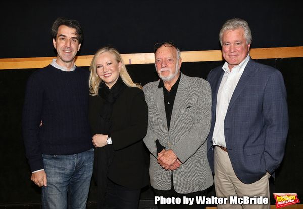 Jason Robert Brown, Susan Stroman, Hal Prince and David Thompson during the press day Photo