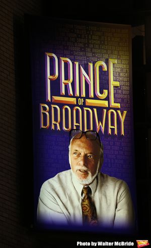 Theatre Marquee for Broadway Opening Night performance of 'The Prince of Broadway' at Photo