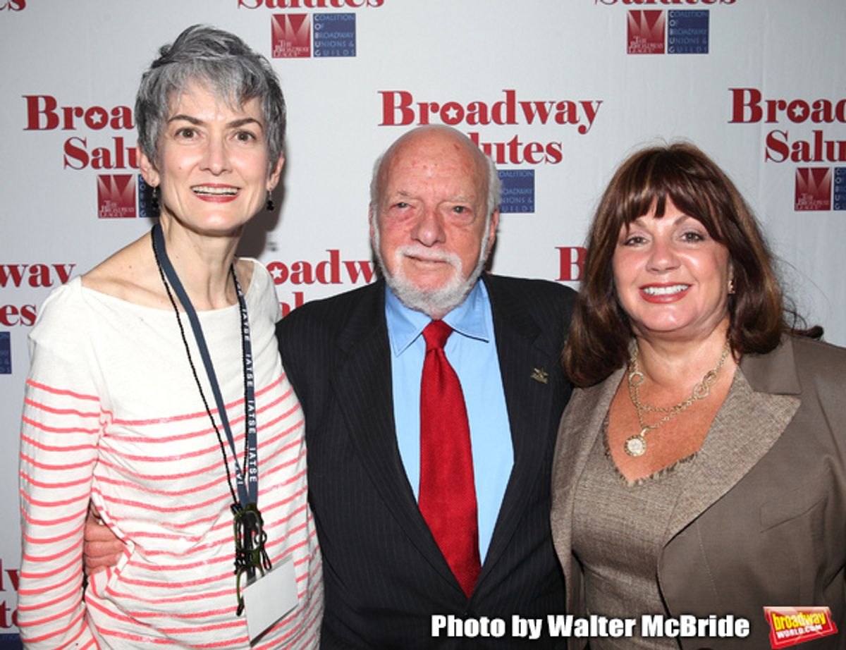 Nina Lannan & Hal Prince & Charlotte St. Martin attending the 'Broadway Salutes' honoring those who make Broadway Great at the Timers Square Visitors Center in Times Square,  New York City on 9/20/2012. at 